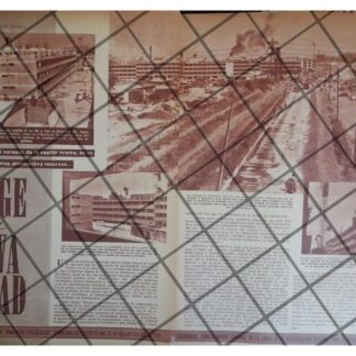 AFICHE RETRO CONSTRUYEN CIUDAD TLATELOLCO 1961