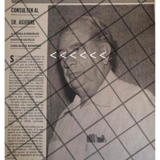 AFICHE RETRO CURANDERO FRANCISCO AGUIRRE GONZALEZ 1980