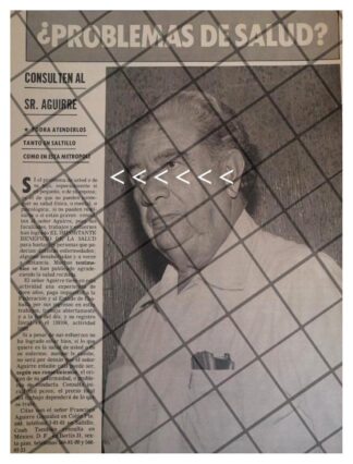 AFICHE RETRO CURANDERO FRANCISCO AGUIRRE GONZALEZ 1980