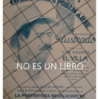 AFICHE RETRO ANUNCIAN MINI SERIE DE PANCHO VILLA 1934