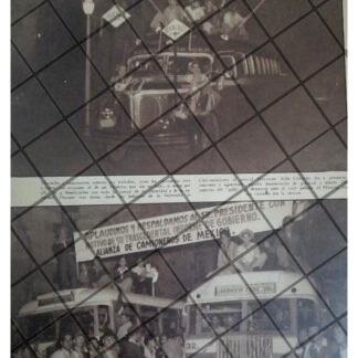 AFICHE RETRO MITIN POLITICO APOYA A MANUEL AVILA CAMACHO