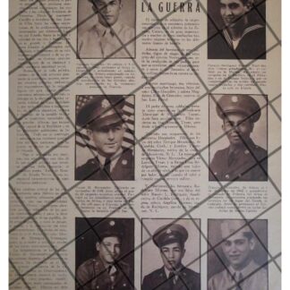 AFICHE RETRO SOLDADOS MEXICANOS EN LA GUERRA MUNDIAL 1944