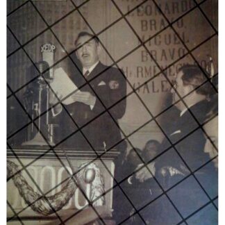 AFICHE RETRO HERMINIO AHUMADA Y AVILA CAMACHO 1944