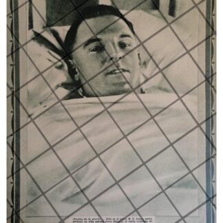 AFICHE RETRO PILOTO H.S. JONES HERIDO 1929