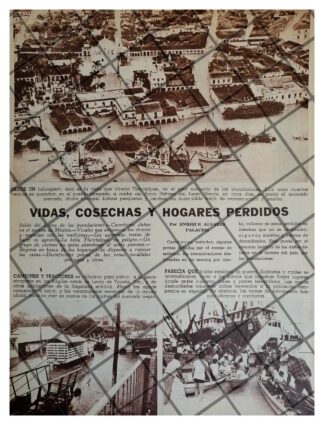 AFICHE RETRO. INUNDACIONES EN VERACRUZ 1969