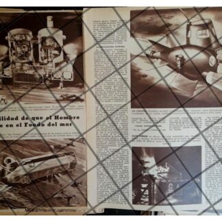 AFICHE RETRO. PROFETIZAN CASAS BAJO EL MAR 1971