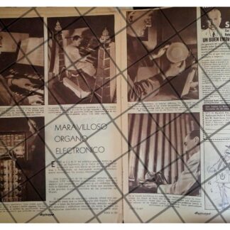 AFICHE RETRO. INVENTAN EL ORGANO ELETRONICO 1947