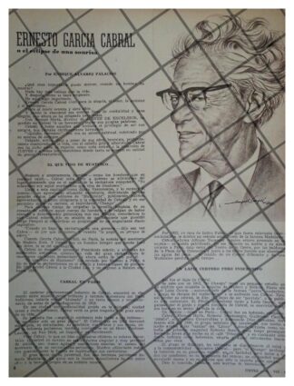 AFICHE RETRO MUERE ERNESTO GARCIA CABRAL 1968