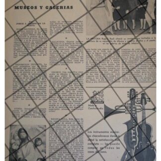 AFICHE RETRO LA PINTORA REGINA RAULL Y OTROS 1960s