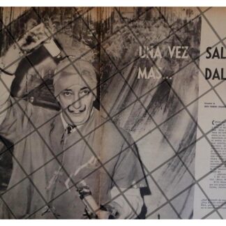 AFICHE RETRO ENTREVISTA A SALVADOR DALI 1961