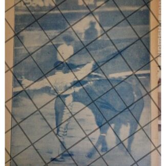 GRABADO RETRO TORERO. RODOLFO GAONA EN FAENA 1922