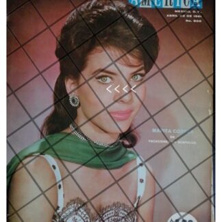 PORTADA ANTIGUA, ACTRIZ. MAPITA CORTES 1961