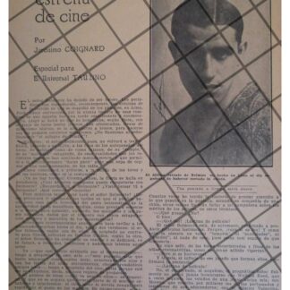 AFICHE RETRO JUAN BELMONTE INCURSIONA EN EL CINE 1922