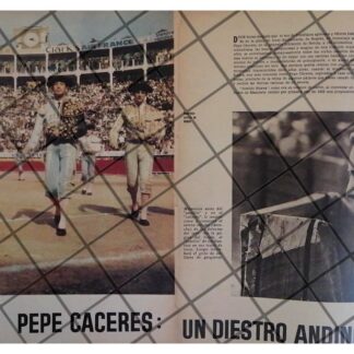 AFICHE RETRO EL TORERO PEPE CACERES 1963