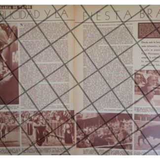 AFICHE RETRO ERNEST HEMINGWAY POLEMICA CONTRA MANOLETE