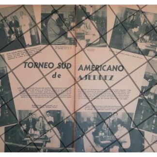 AFICHE RETRO TORNEO SUDAMERICANO DE AJEDREZ 1930