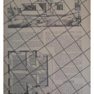 AFICHE RETRO PLANOS DEL ARQUITECTO VICTOR A. MARTORELL /2