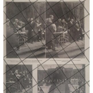 AFICHE RETRO MANUEL MONDRAGON Y VICTORIANO HUERTA 1913