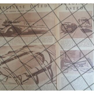 AFICHE RETRO PROFETIZAN VEHICULOS AEREOS AEROMOVILES 53