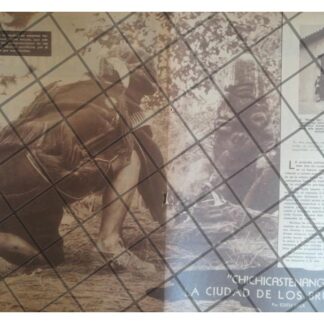 AFICHE RETRO. CHICHICASTENANGO, CUIDAD DE BRUJOS 1949