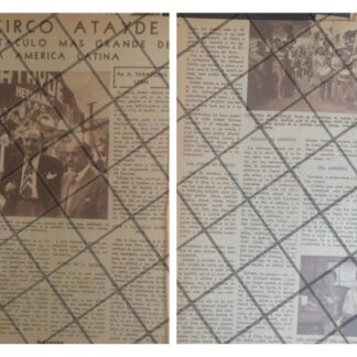 AFICHE RETRO EL CIRCO ATAYDE 1953