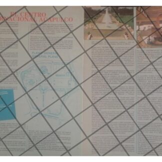 AFICHE RETRO EL CENTRO INTERNACIONAL ACAPULCO 1987