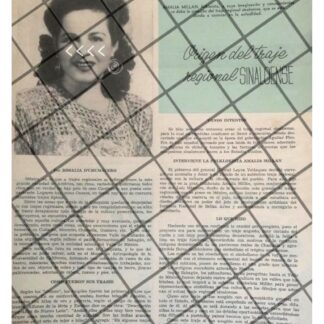 AFICHE RETRO. LA ESCRITORA ROSALIA D`CHUMACERO 1965