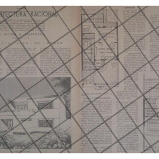 AFICHE RETRO PLANOS DEL ARQUITECTO VICTOR A. MARTORELL /6