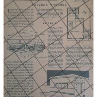 AFICHE RETRO PLANOS DEL ARQUITECTO VICTOR A. MARTORELL /4