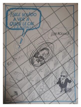 CARICATURA RETRO DE JESUS CASTRUITA /FIDEL VELAZQUEZ