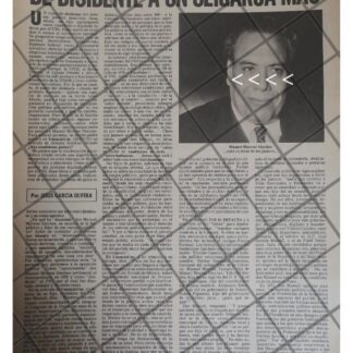 AFICHE RETRO CRITICA A MANUEL MORENO SANCHEZ 1979