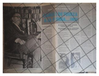 AFICHE RETRO ENTREVISTA A MANUEL SERRA ROJAS 1979