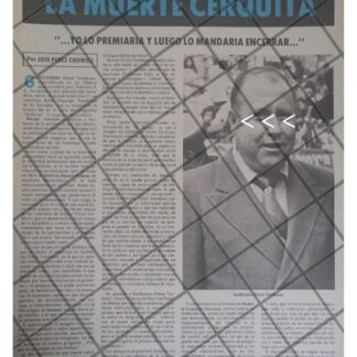 AFICHE RETRO PERIODISTA GUILLERMO PEREZ VERDUZO 1979