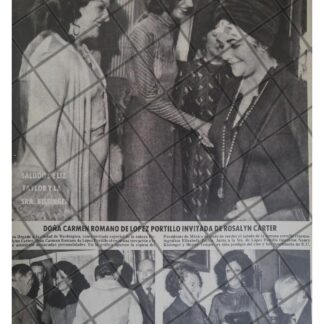 AFICHE RETRO CARMEN ROMANO Y ROSALYN CARTER 1979