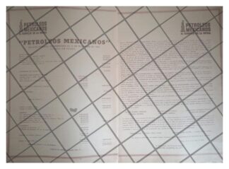 AFICHE RETRO BALANCE DE PEMEX 1963