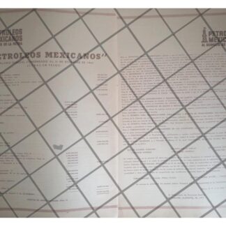 AFICHE RETRO BALANCE DE PEMEX 1963