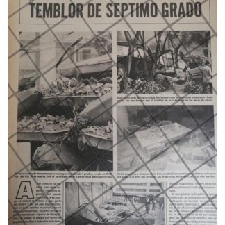 AFICHE RETRO TERREMOTO EN LA CDMX MARZO 1979