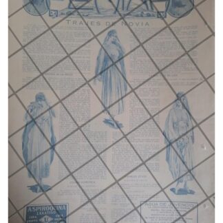 AFICHE ANTIGUO VESTIDOS DE NOVIA DE 1917