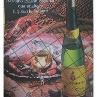 CARTEL PUBLICITARIO RETRO VINOS FEDERICO PATERNINA 1979 2