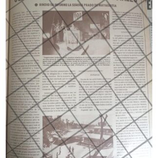 AFICHE RETRO INFORME Ma. LUISA PRADO DE MAYAGOITIA 1979