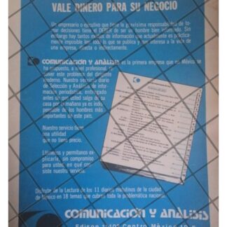 AFICHE RETRO EMPRESA COMUNICACION Y ANALISIS S.A 2