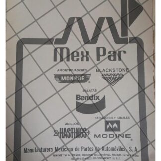 AFICHE RETRO EMPRESA MEXPAR S.A 1979 /2