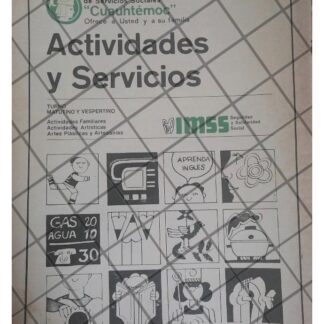 AFICHE RETRO CURSOS DEL IMSS UNIDAD CUAUHTEMOC 1977