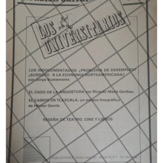 AFICHE RETRO DIFUSION CULTURAL U.N.A.M. 1978 /24