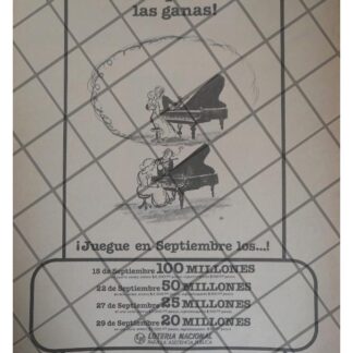 CARTEL RETRO DE ABEL QUEZADA LOTERIA NACIONAL 1979 241