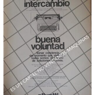 CARTEL PUBLICITARIO OLIVETTI DE MEXICO S.A 1979