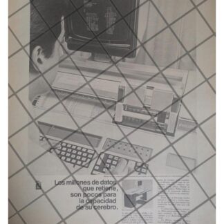 CARTEL RETRO COMPUTADORAS PHILIPS P330 1979 /RARO