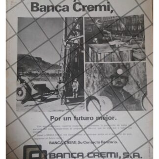 AFICHE RETRO BANCO BANCA CREMI 1979 /15