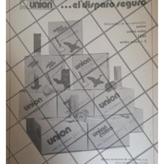 AFICHE PUBLICITARIO RETRO CARTUCHOS P. ESCOPETA. UNION /3