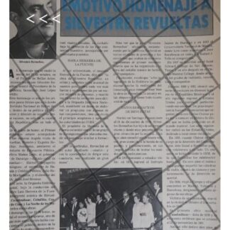 AFICHE RETRO. BELLAS ARTES HOMENAJE A SILVESTRE REVUELTAS